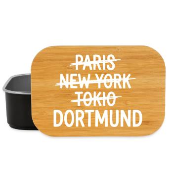 Dortmund, Ruhrpott City Shirt, Hoodie, Bag - Lunch Box - Schwarz - Vorne