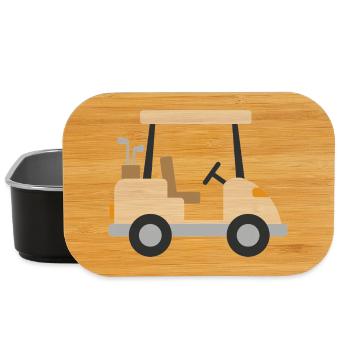 Weißer Golfwagen - Lunch Box - Schwarz - Vorne