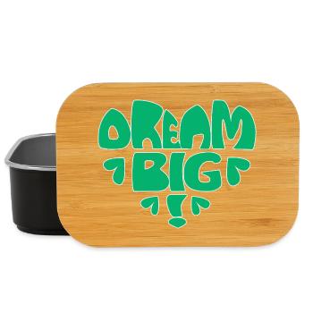 Dream Big! - grün - Lunch Box - Schwarz - Vorne