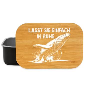 Rettet die Wale - Lunch Box - Schwarz - Vorne