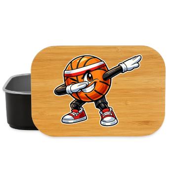 Dabbing Basketball - Lunch Box - black - Front