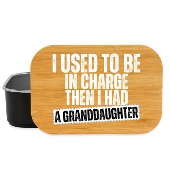 Be in Charge Then I Had A Daughter Funny dad - Lunch Box - black - Front
