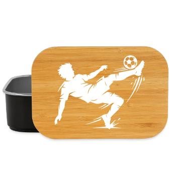 Fallrückzieher Fussball Silhouette - Lunch Box - Schwarz - Vorne