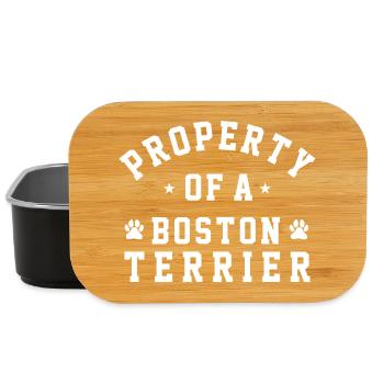 Eigentum eines lustigen Boston-Terrier-Besitzers - Lunch Box - Schwarz - Vorne