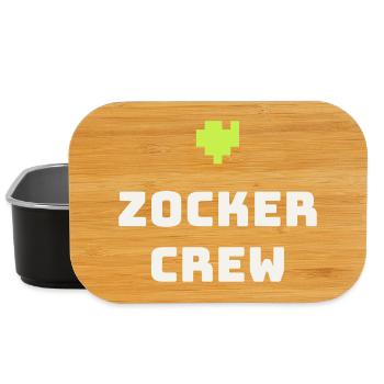 Gamer Crew Gamer Gaming Pixel Console Cadeau - Boîte à goûter - noir - Devant