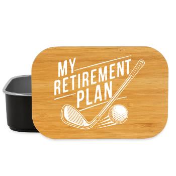 My Retirement Plan Golf - Lunch Box - Schwarz - Vorne