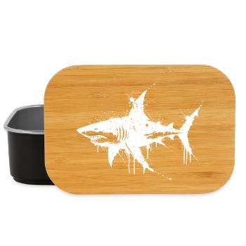 Weißer Splatterhai - Lunch Box - Schwarz - Vorne