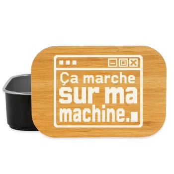Développeur, ça marche sur ma machine - Boîte à goûter - noir - Devant