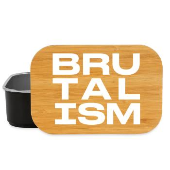 Brutalismus-Blockbuchstaben - Lunch Box - Schwarz - Vorne