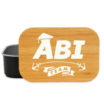 Abi Team Logo mit Ankerband - Lunch Box - Schwarz - Vorne