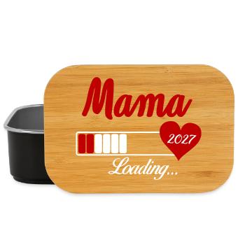 Mama Loading 2027 Herz - Lunch Box - Schwarz - Vorne