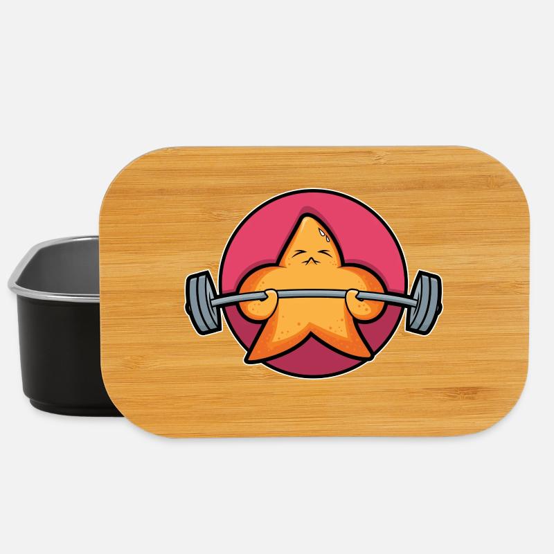 Gewichtheber-Seestern - Lunch Box - Schwarz