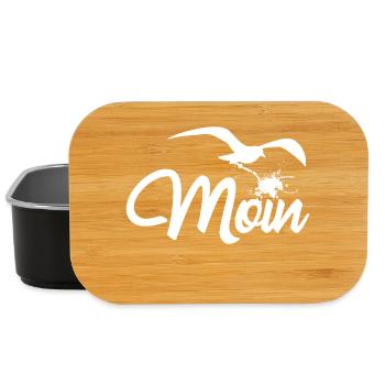 Moin - Möwenfleez - Lunch Box - black - Front