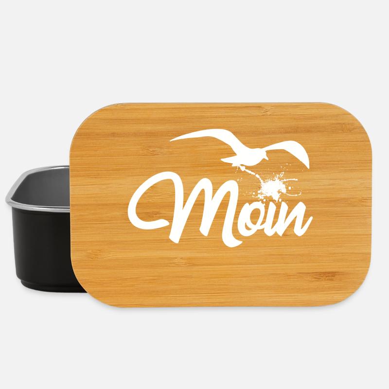 Moin - Möwenschiss - Lunch Box - Schwarz