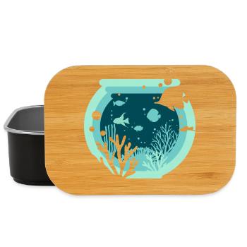 Aquarium - Aquaristik - Lunch Box - Schwarz - Vorne