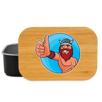 Vikings - pouce levé - Boîte à goûter - noir - Devant