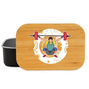 Weightlifting - Snatch - Push - Weightlifting - Lunch Box - black - Front
