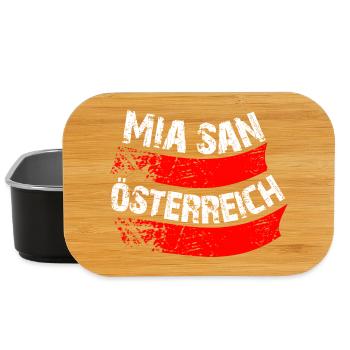 Mia san wir sind Österreich - Lunch Box - Schwarz - Vorne