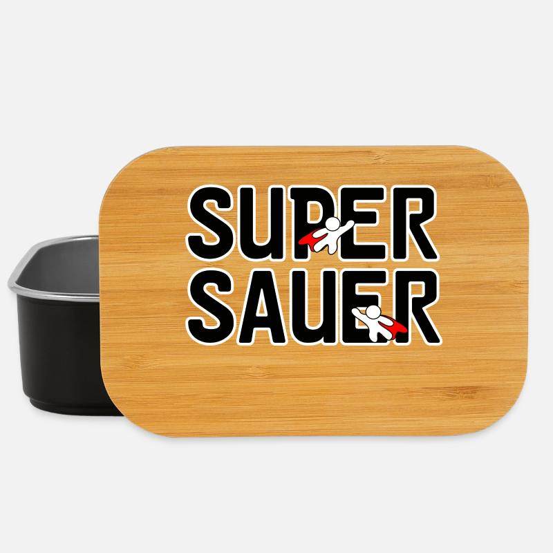 Super sauer Laune lustig Spruch Freunde - Lunch Box - Schwarz