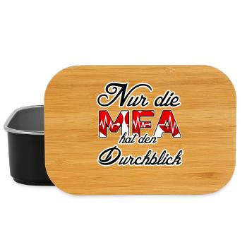 MFA Arzt Ärzte Medizin Spruch Gesundheitswesen - Lunch Box - Schwarz - Vorne