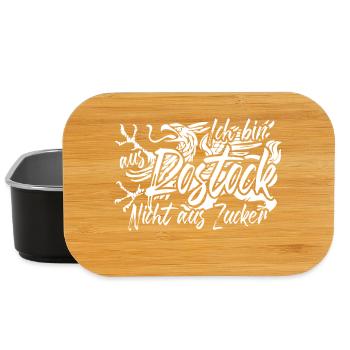 Ich bin aus Rostock nicht aus Zucker - Lunch Box - Schwarz - Vorne