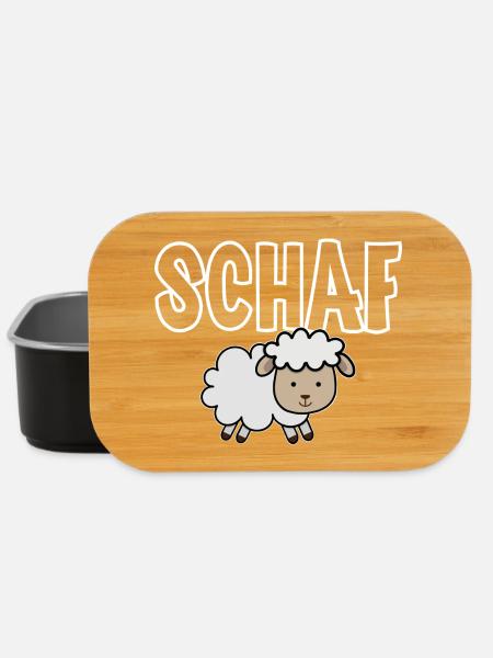 Schaf - Lunch Box - Schwarz