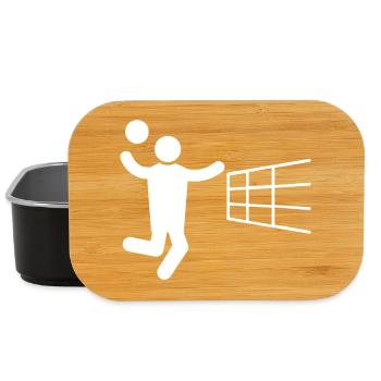 Volleyball volleyball players Volleyball players - Lunch Box - black - Front