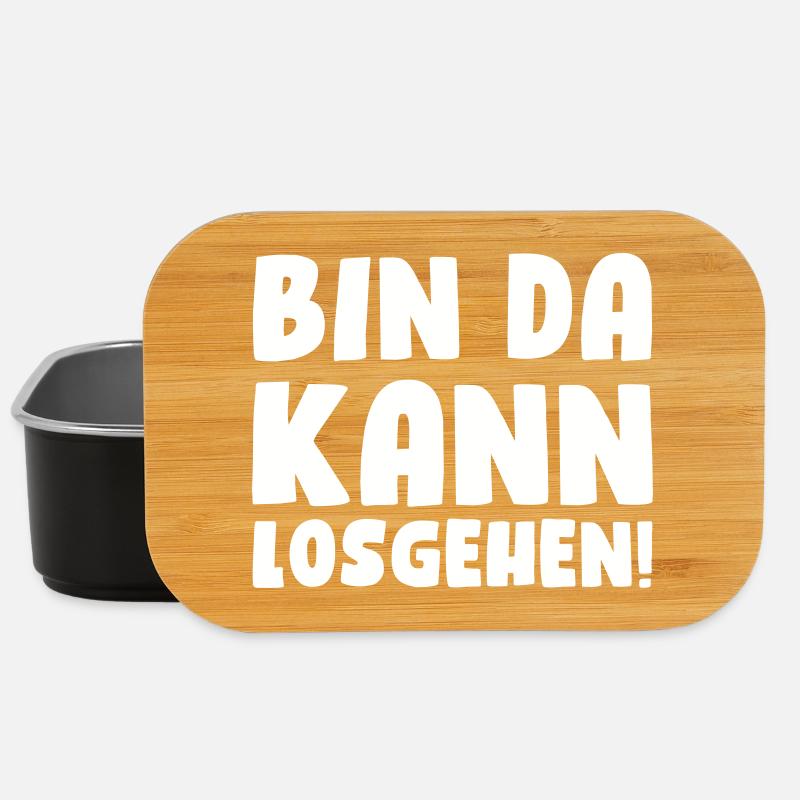 Bin da, kann losgehen! - Lunch Box - Schwarz