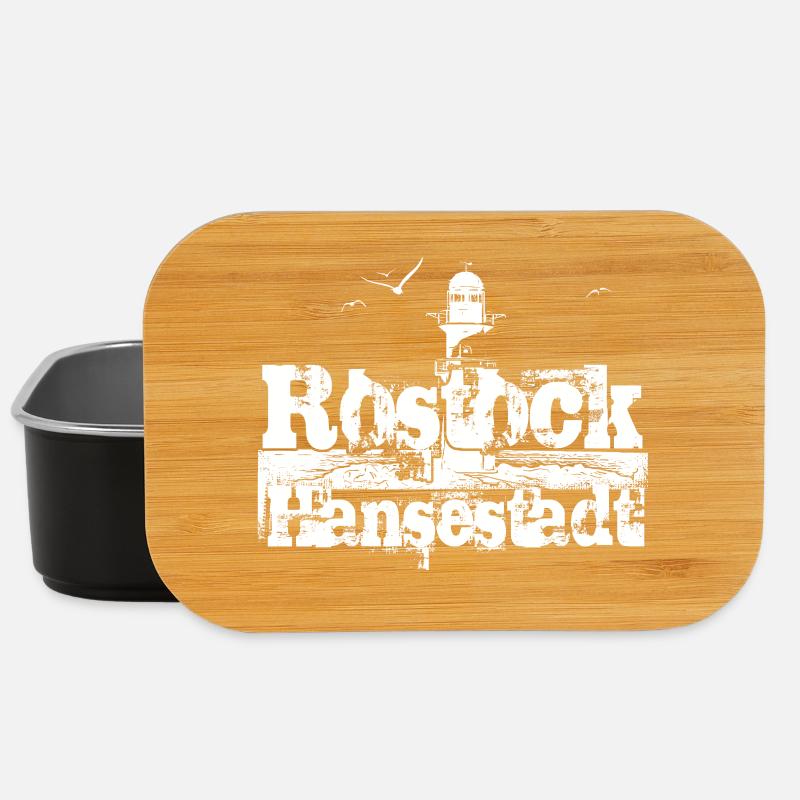 Rostock Hansestadt - Lunch Box - Schwarz