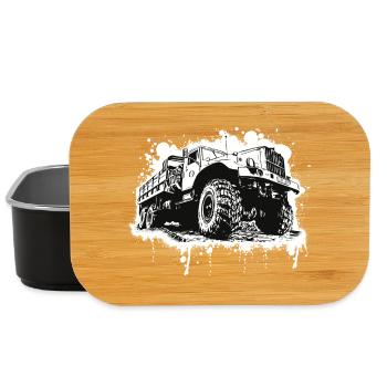 Camion Kraz noir blanc - Boîte à goûter - noir - Devant