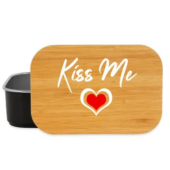 Kiss Me Herzchen - Lunch Box - Schwarz - Vorne