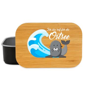 Ich bin reif für die Ostsee - Lunch Box - Schwarz - Vorne