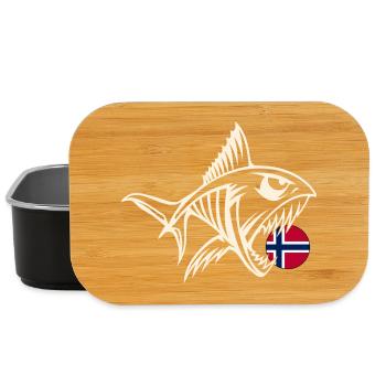 Norway Fishing Angler Fishing Tour - Lunch Box - black - Front