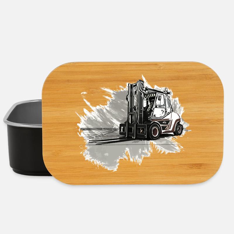 Gabelstapler - Lunch Box - Schwarz