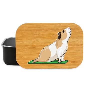 Guinea pig yoga fitness gymnastics - Lunch Box - black - Front