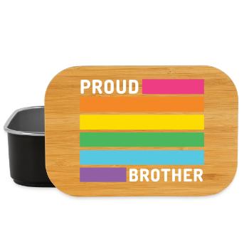 Pride Month LGBT - Stolzer Bruder - Lunch Box - Schwarz - Vorne