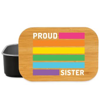 Pride Month LGBT - Proud Sister - Lunch Box - black - Front