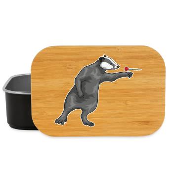 Dachs Dart Dartpfeil - Lunch Box - Schwarz - Vorne