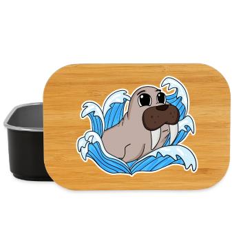 Walross Robbe - Lunch Box - Schwarz - Vorne