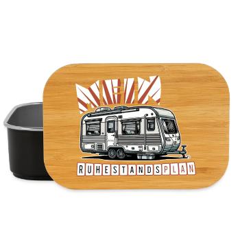 Ruhestand in Stil - Mit Wohnmobil - Lunch Box - Schwarz - Vorne