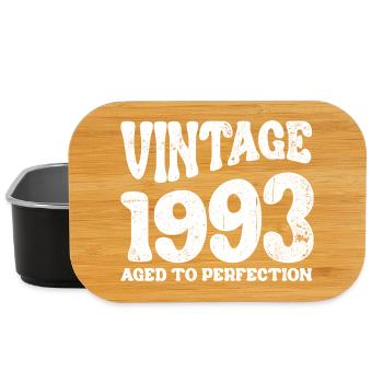 Vintage 1993 Aged to Perfection - Lunch Box - black - Front