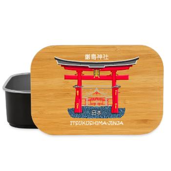 Itsukushima Shrine, Miyajima, Hiroshima. Japan - Lunch Box - black - Front