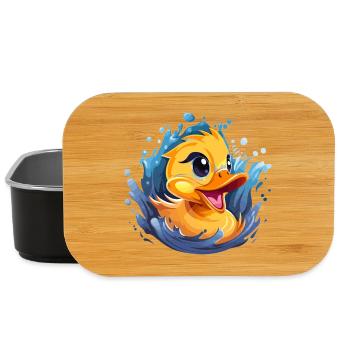 Conception des canards qui couinent - Boîte à goûter - noir - Devant
