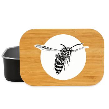 Wasp - Bee - Insect - Lunch Box - black - Front