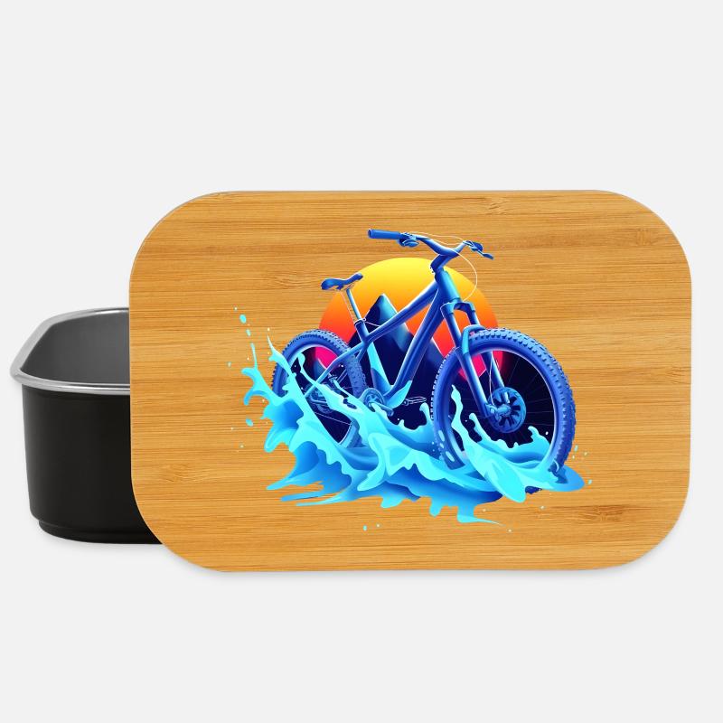 Mountainbiken Vaporwave - Lunch Box - Schwarz