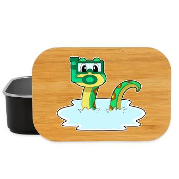 Schlange Taucher Schnorchel Tauchen - Lunch Box - Schwarz - Vorne