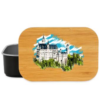 Château de Neuschwanstein - Boîte à goûter - noir - Devant