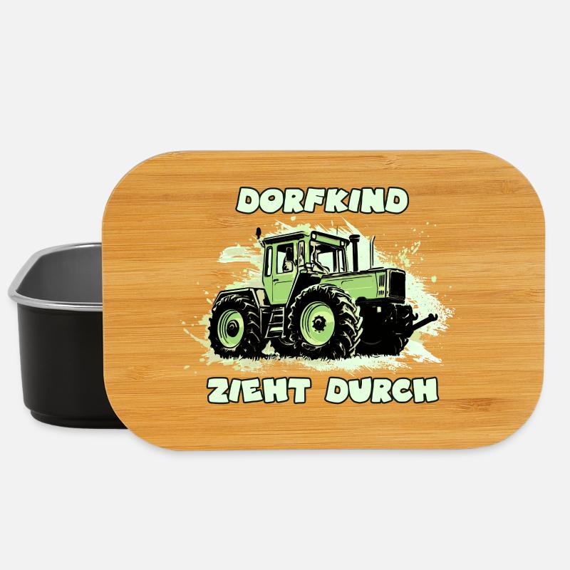 Dorfkind Zieht Durch - Lunch Box - Schwarz