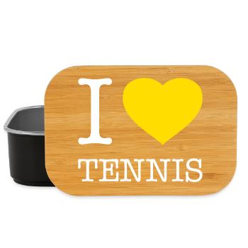 I LOVE TENNiS - Lunch Box - black - Front