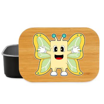 Beurre de papillon - Boîte à goûter - noir - Devant